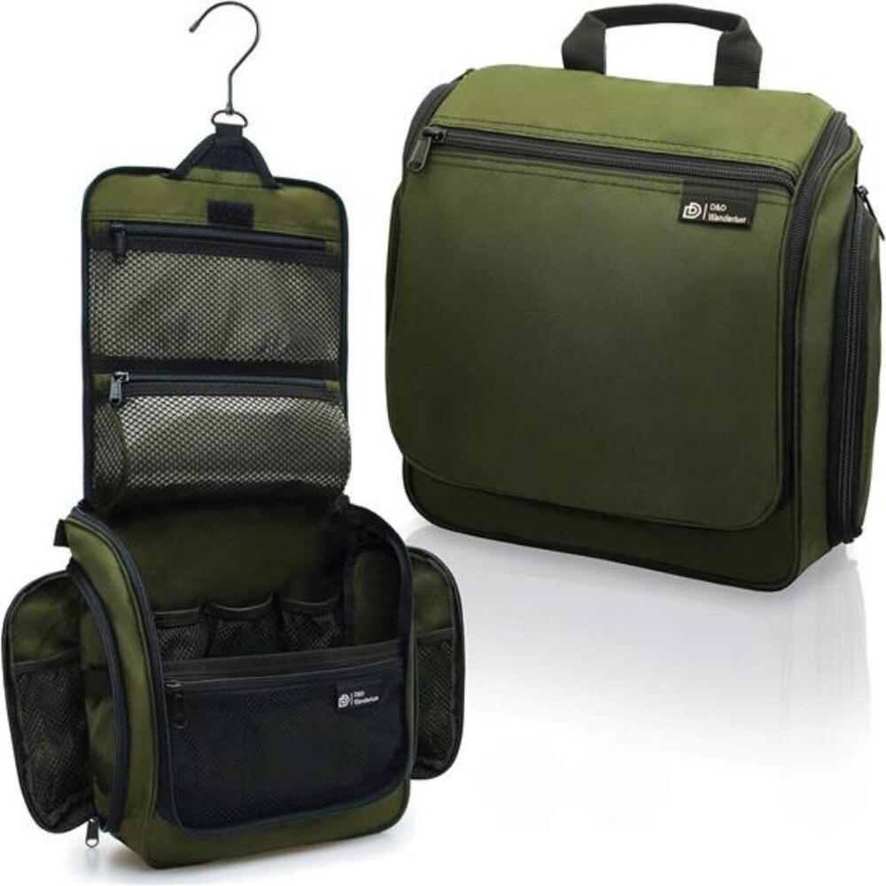 Hanging Travel Toiletry Bag Large Organizer with Hook for Makeup and Toiletries